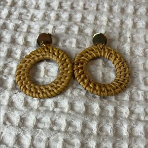 Elegant Woven Hoop Earrings